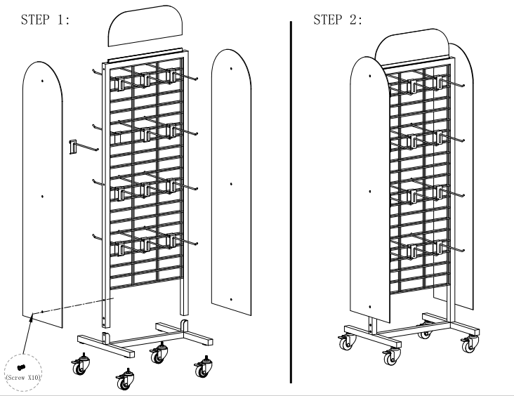 shoe display rack