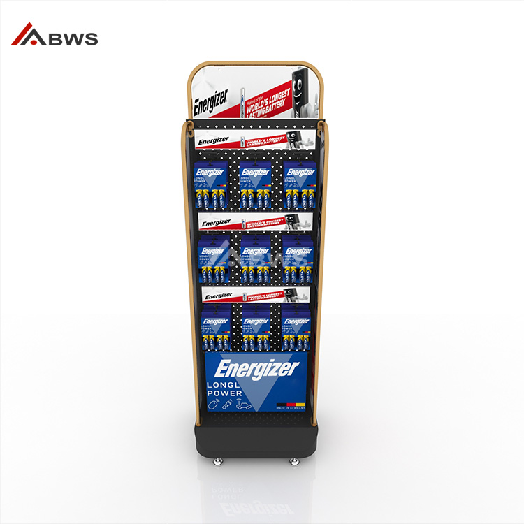 Custom Battery Display Rack New Look 3D Rendering