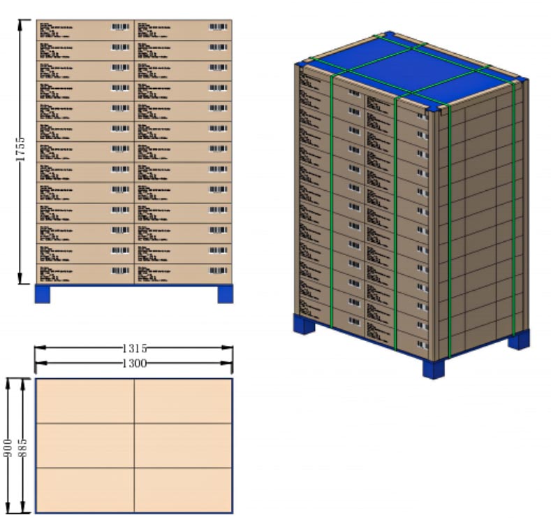 cosmetic display pallet