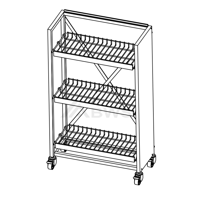 Essential 3-tier Metal Display Rack for CRC Industries Lubricant