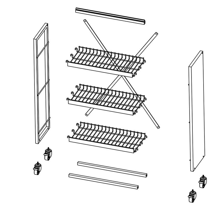 metal display rack