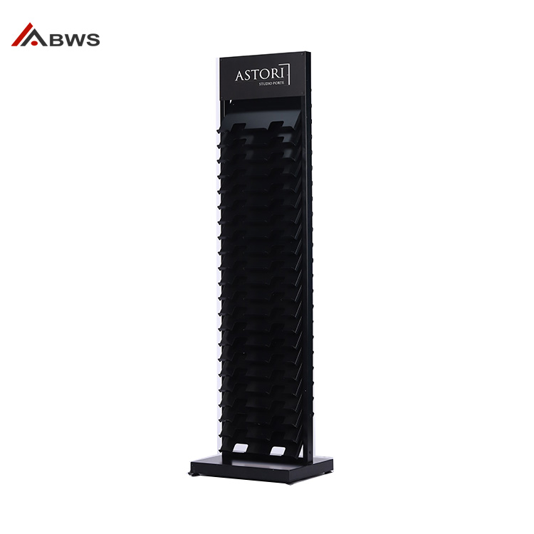 New Steady 22-tier Black Tile Display Rack Made In Metal