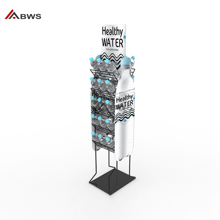 water bottle display rack