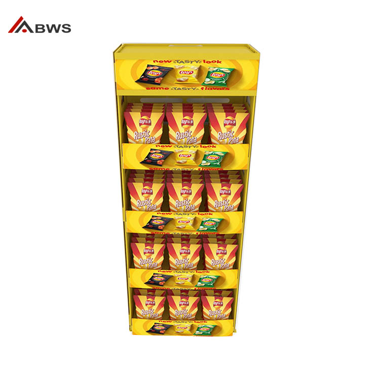 4-tier Food Display Rack Focused In-store Brand Merchandising