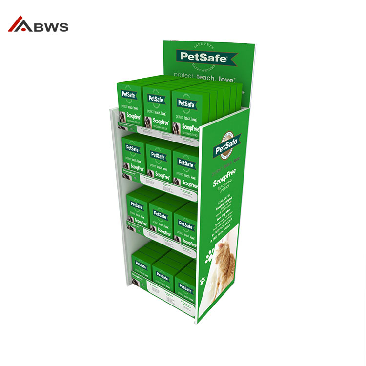 Informative 4-layer Pet Store Display Units For Pet Safety Products