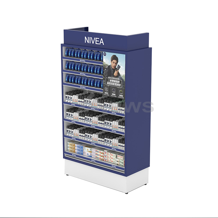 Reliable 7-layer Cosmetic Display Racks With Attractive Graphic