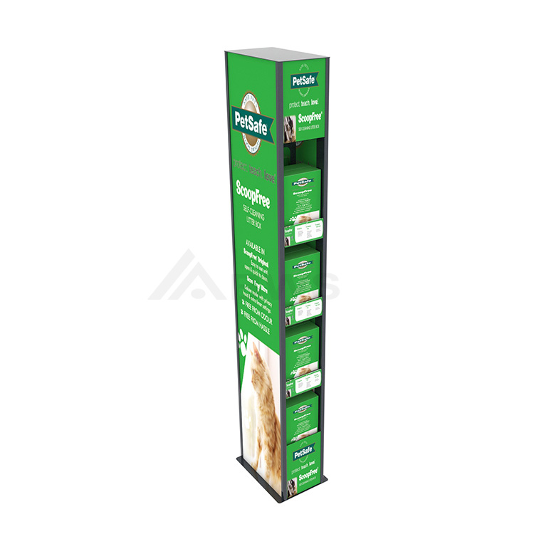 4-tier Pet Shop Display Stands Custom Freestanding Display Solution