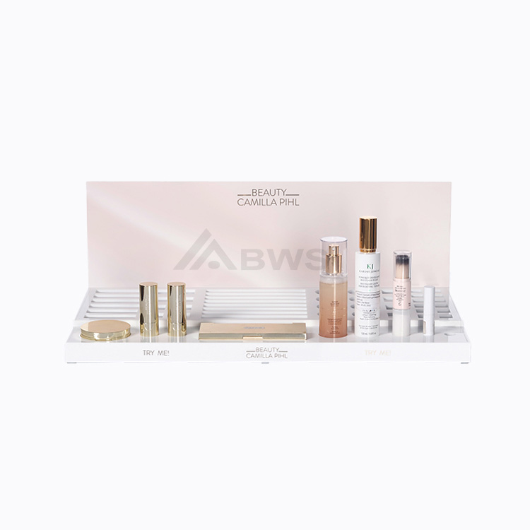 Cosmetic Product Display Stands 2-step Nice Cosmetic Display Idea