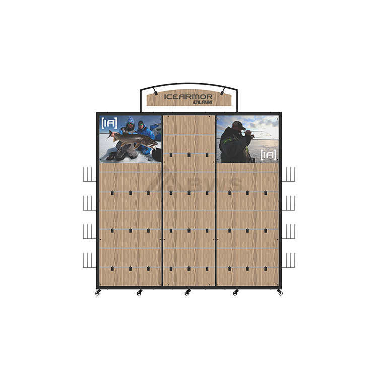 Sturdy Floor Apparel Display Clothing Shop 4-way Garment Display Rack