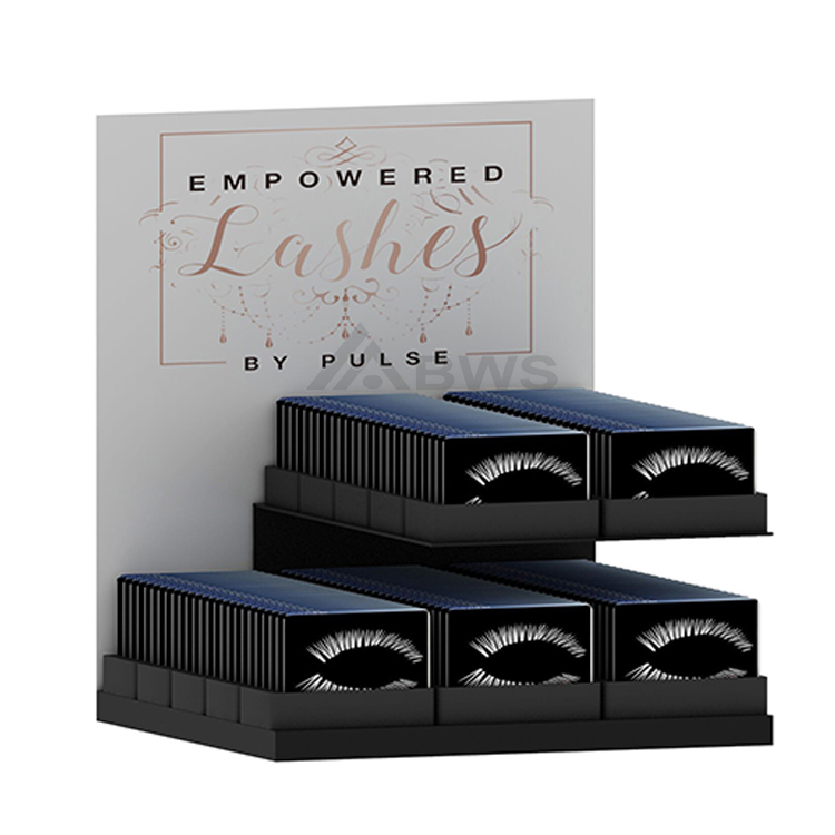 Impressive Eyelash Display Stand 2-tier Acrylic Custom For Countertop