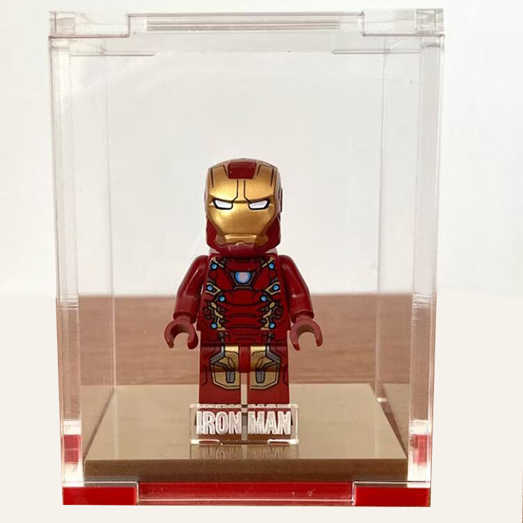 Custom Lego Display Case Clear Acrylic For 6*6*8 Minifigure Lego Stud