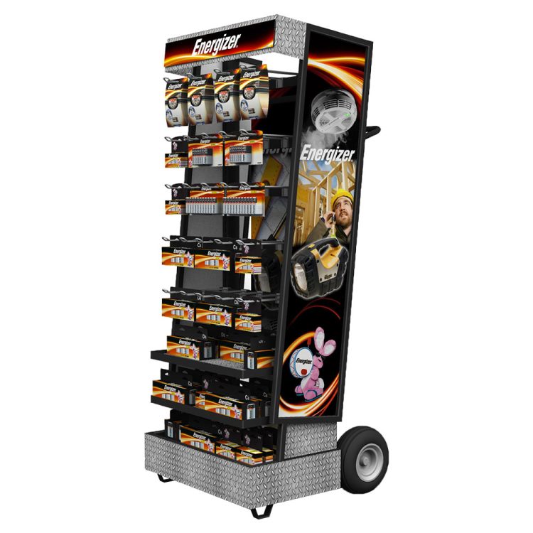 5 New Custom Battery Rack Displays for Retail Stores