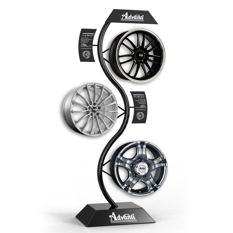 Wheel display rack