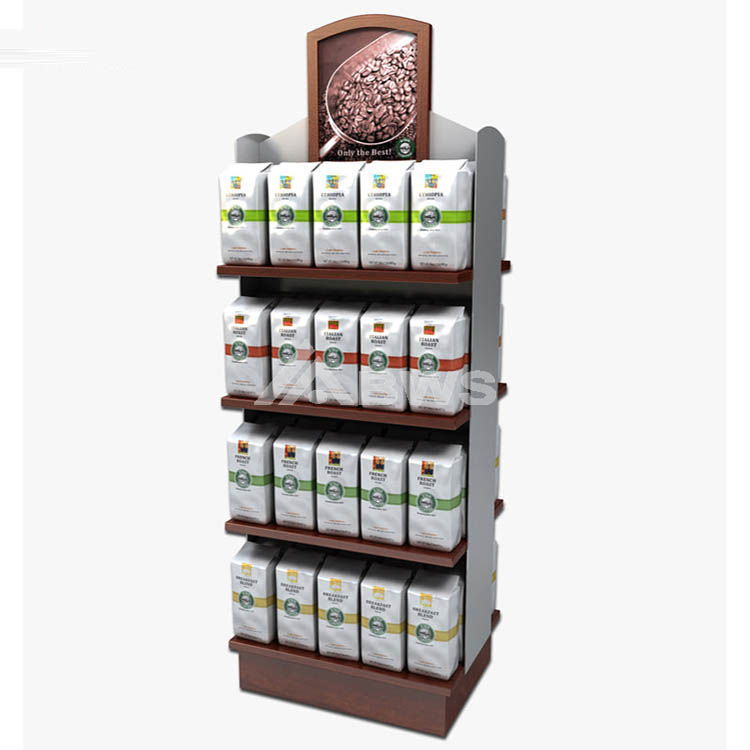 coffee cup display shelf
