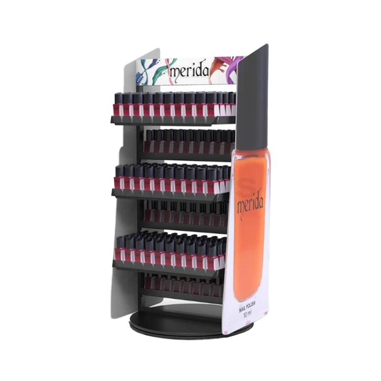 6-tier Nail Polish Display Rotatable Nice Design For Cosmetic Stores