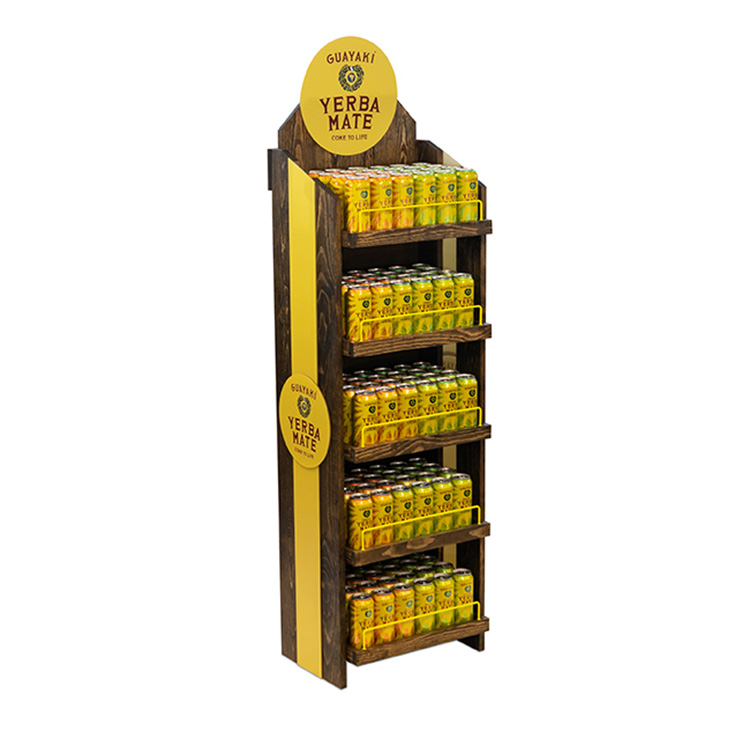 Creative Retail Wine Display 5-tier Recyclable with Personalized Brand