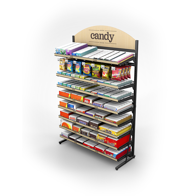 8 Tier Candy Display Rack Strong Wire Rack Increases Brand Value