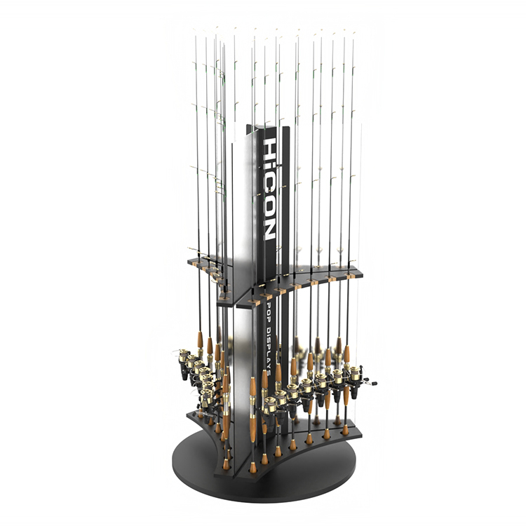 fishing rod display rack