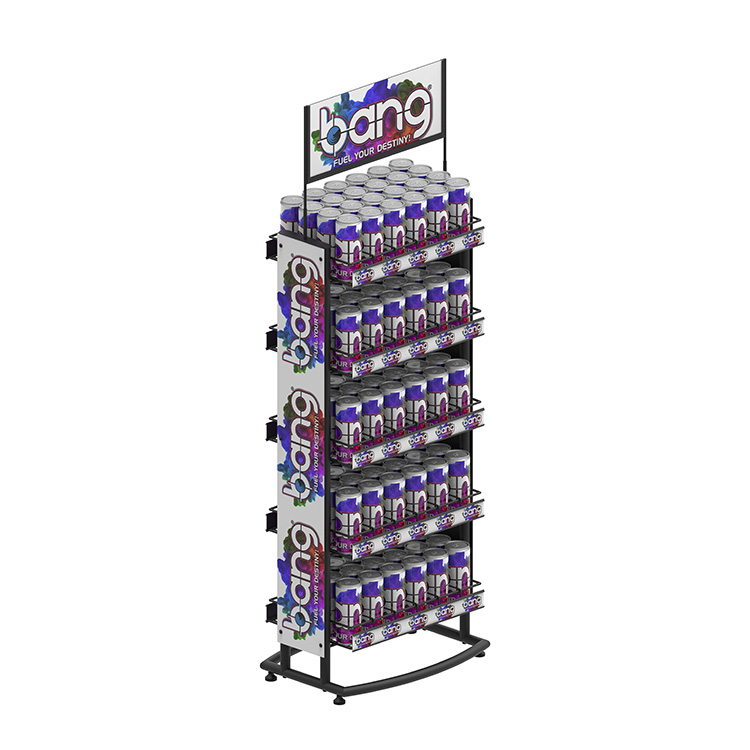 5 Tiered Bottle Display Stand Steady Wire Wine Soda Can Display Rack