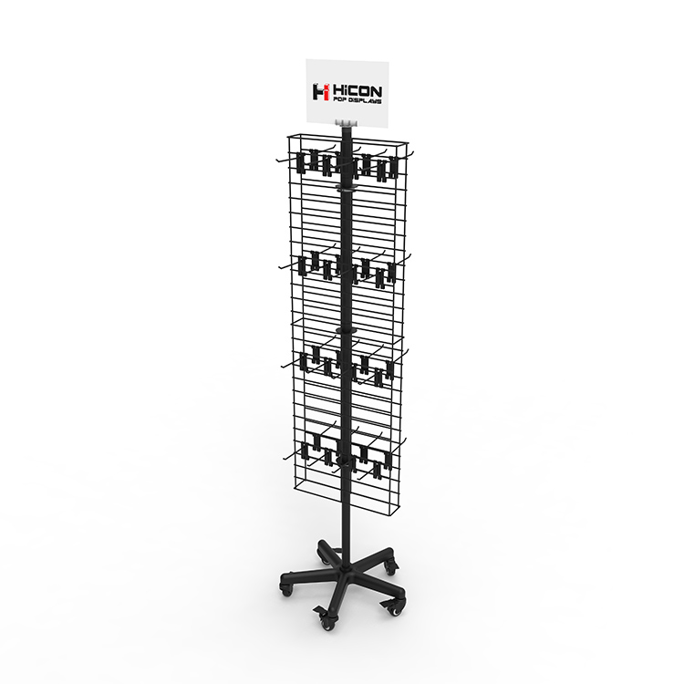 2-way Grid Panel Socks Stand For Shop Metal Effective Brand Display