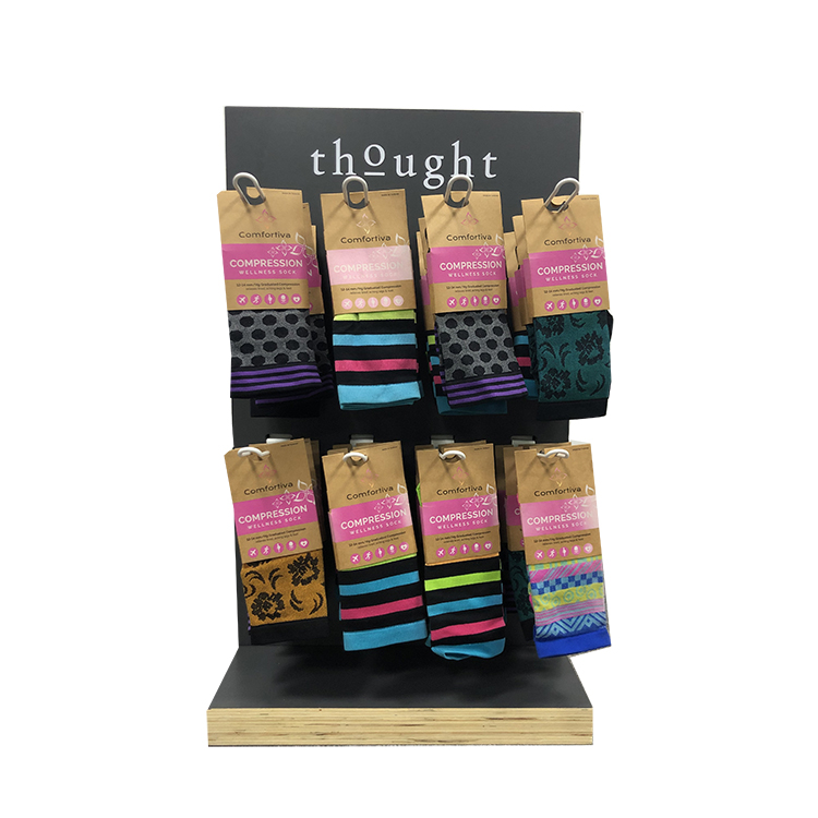 2-way Plywood Sock Display Racks Increase Your Retail Visual Merchandising