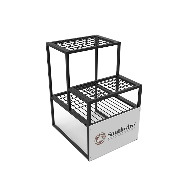 3-Tier Tool Display Rack Strong Wire Floorstanding For Hammer Display