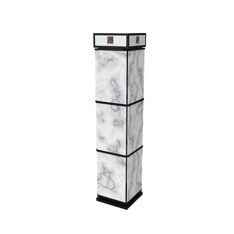 Modern Showroom Quartz Display Rack 360 Degree Rotating Useful