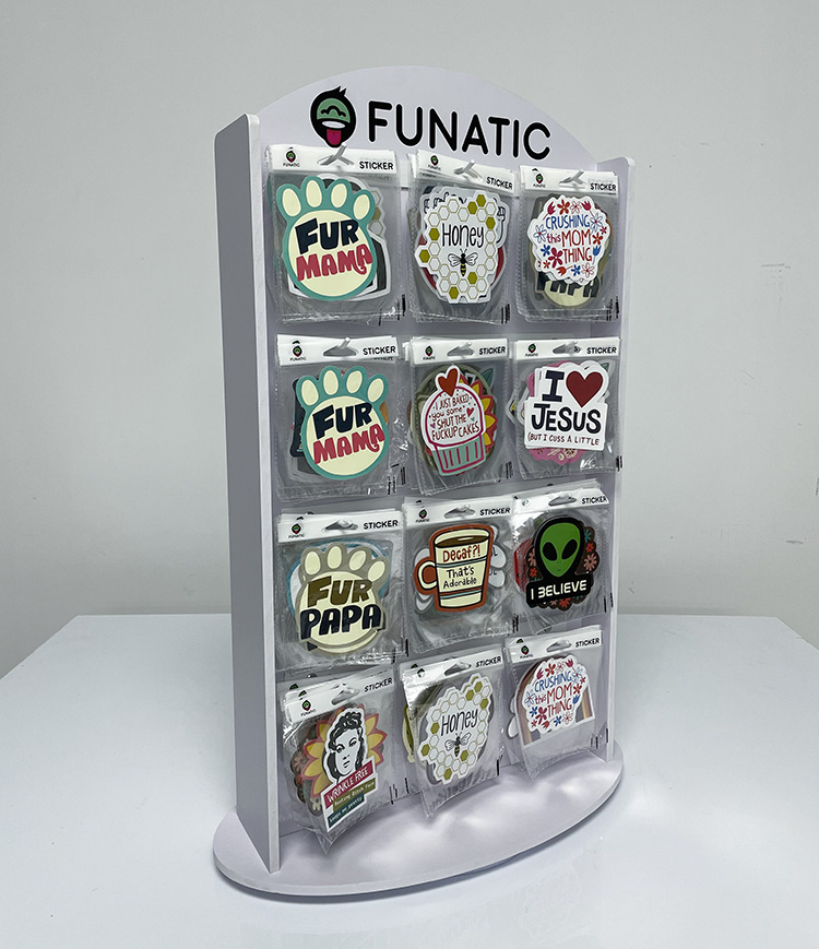 sticker display stand