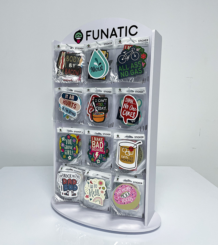 sticker display stand