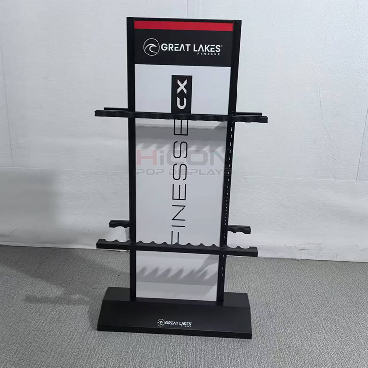 fishing pole display rack