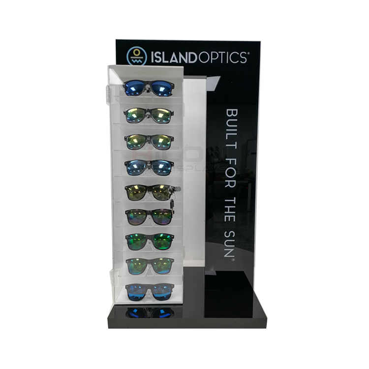 2-way Sunglasses Display Case Lockable Useful Tabletop POS Display